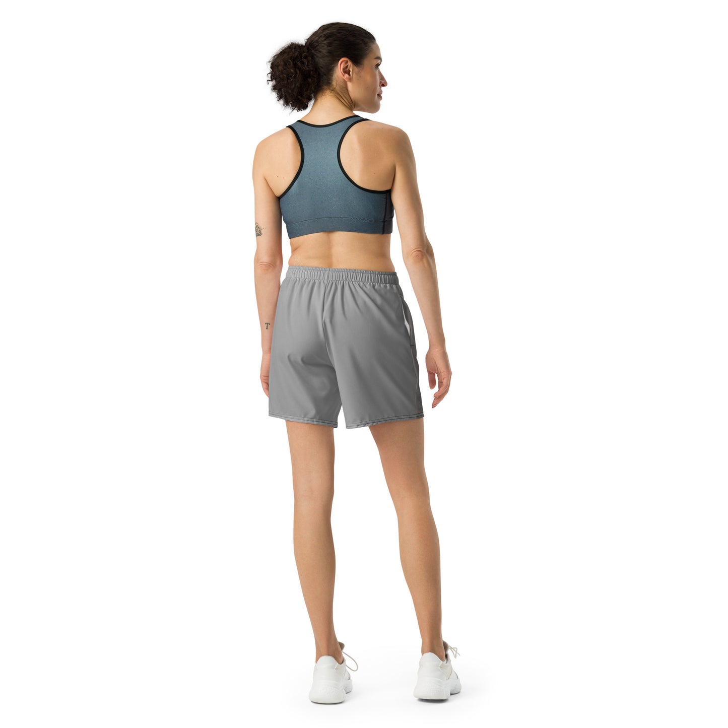 Charlize - Grey Adult Unisex Athletic Long Shorts