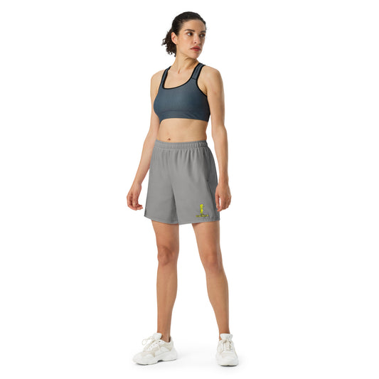 Charlize - Grey Adult Unisex Athletic Long Shorts