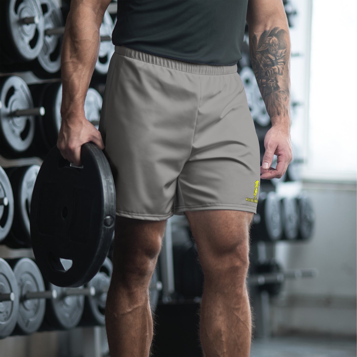 Charlize - Grey Adult Unisex Athletic Long Shorts