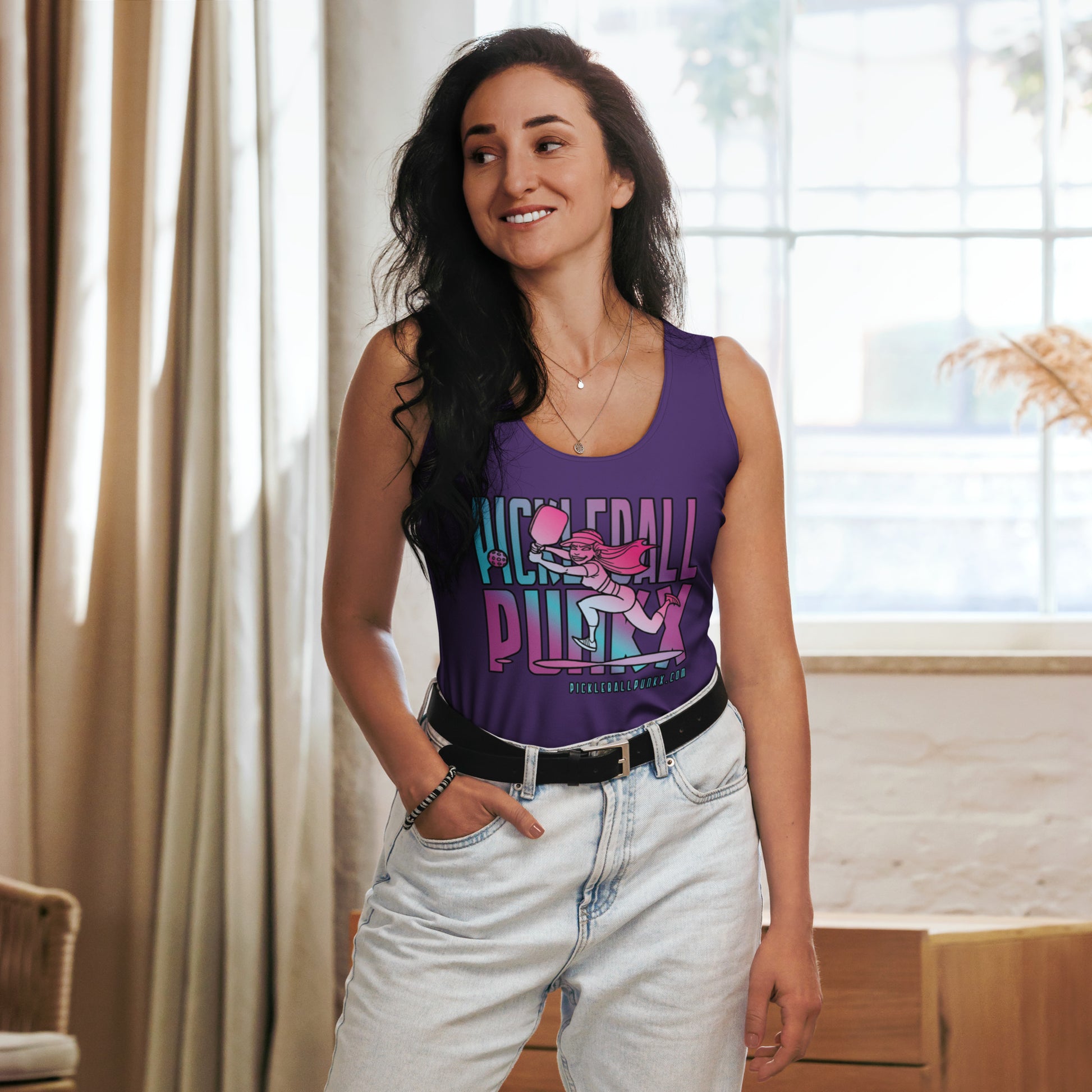 Reyna - Purple Sublimation Cut & Sew Tank Top