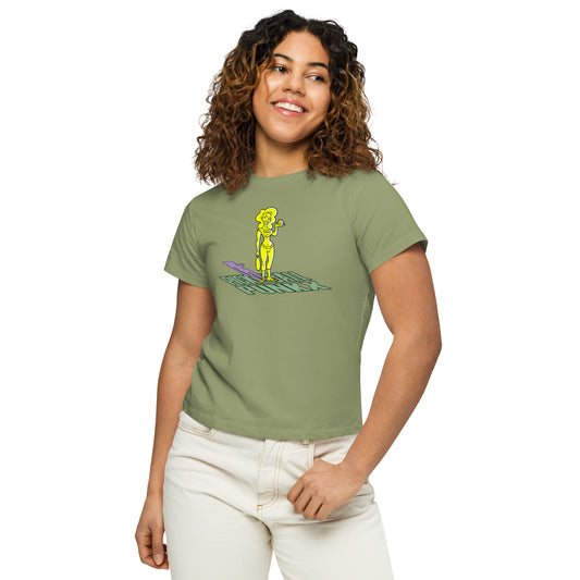 Charlize - Women’s High-Waisted T-Shirt