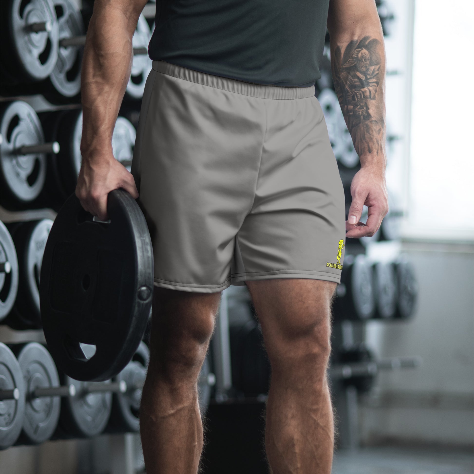 Charlize - Grey Adult Unisex Athletic Long Shorts