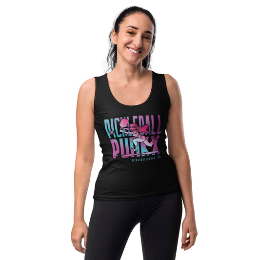 Reyna - Black Sublimation Cut & Sew Tank Top